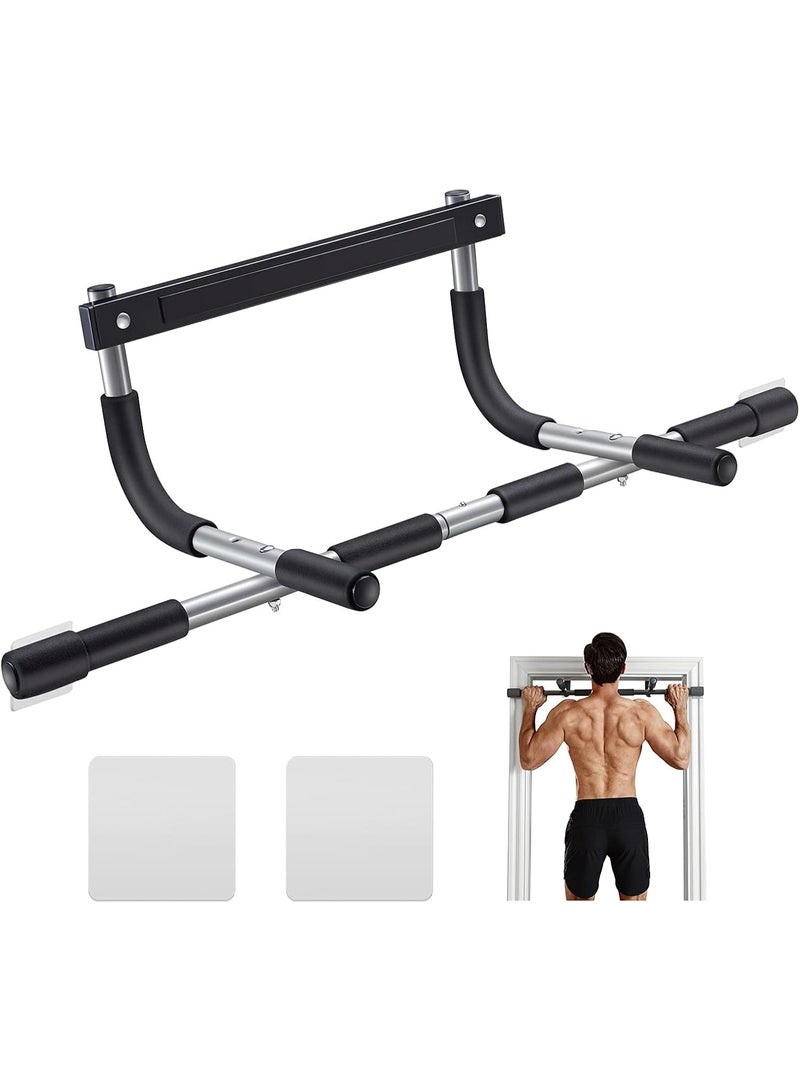 SFENG Pull Up Bar for Doorway | Thickened Steel Max Limit 440 lbs Upper Body Fitness Workout Bar| Multi-Grip Strength for Doorway | Indoor Chin-Up Bar Fitness Trainer for Home Gym Portable - Image 1